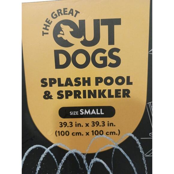NEW Dog Splash Pad 39" Sprinkler Water Cool Off Play Matt Great Out Wading Pool - Picture 4 of 9
